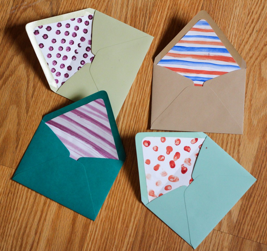DIY Envelope Liners | The Crafted Life
