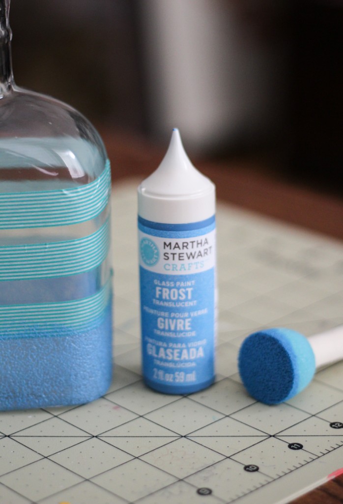 DIY Frosted Whiskey Bottle | The Crafted Life