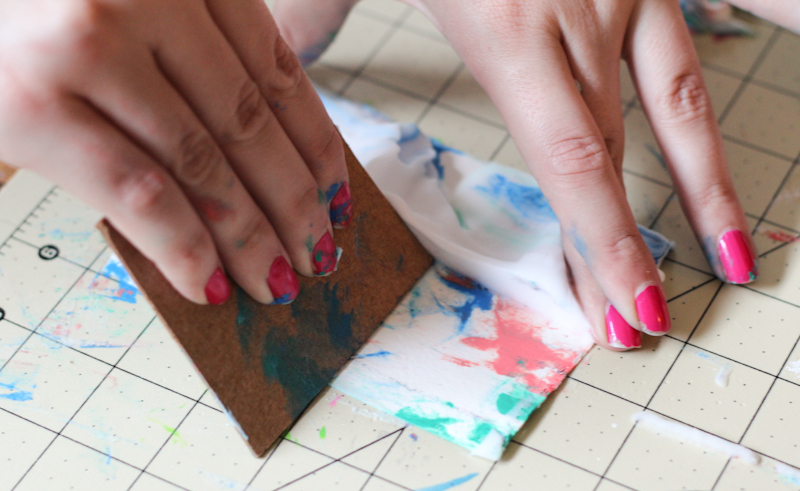 DIY Marbled Paper | The Crafted Life