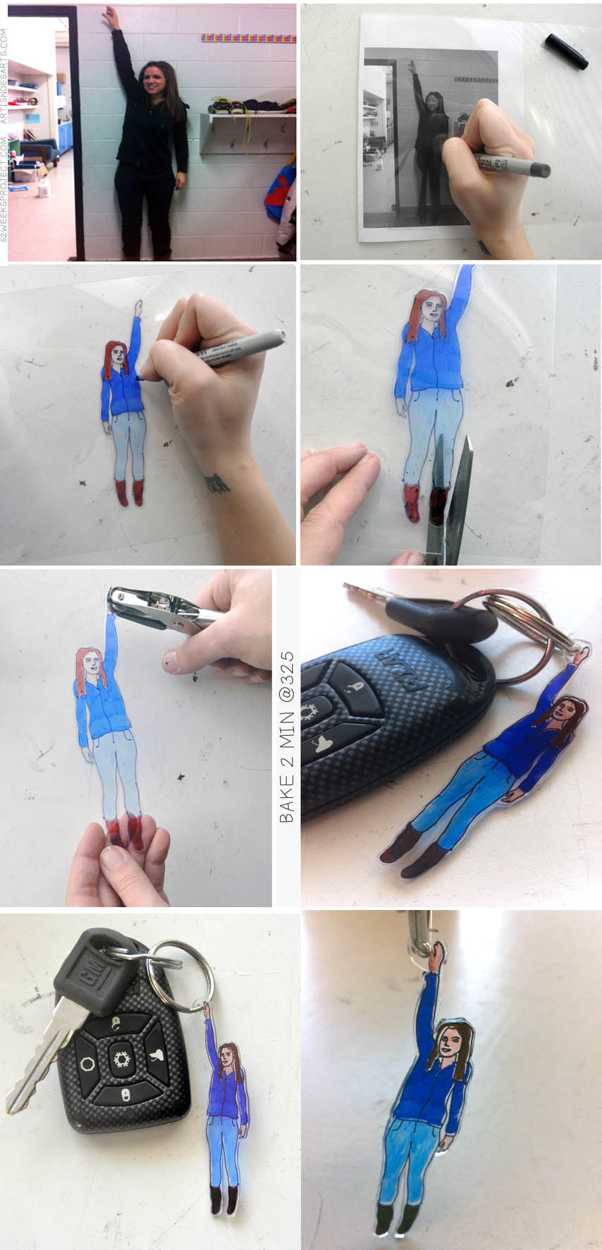 DIY Shrinky DInk Keychain | The Crafted Life