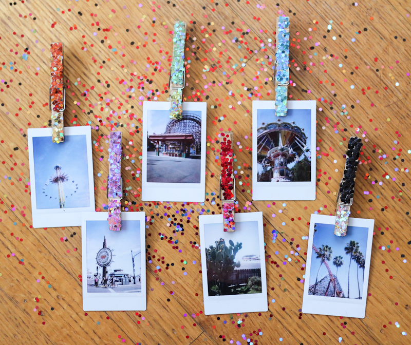DIY Glittered Photo Clips | The Crafted Life
