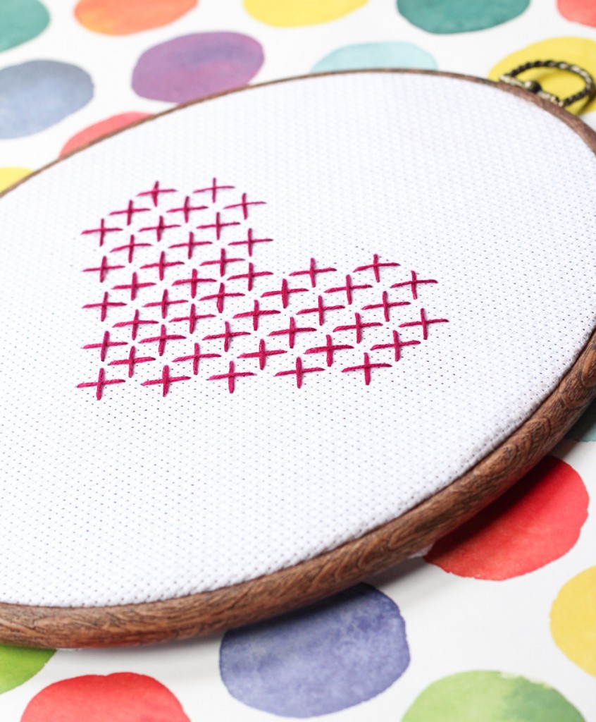 Cross Stitch Heart | The Crafted Life