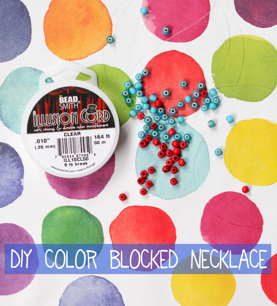 DIY Color Blocked Necklace | The Crafted Life