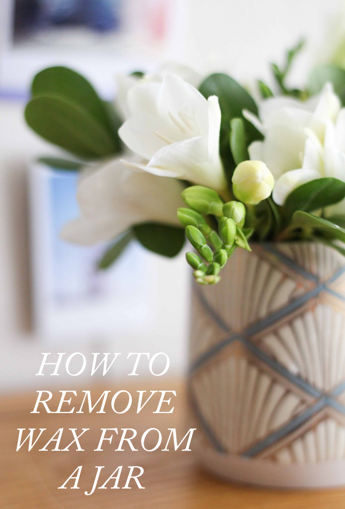 Learn how to remove wax from a jar so you can reuse your old candle containers! 