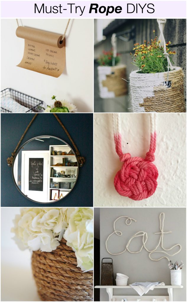 Must-Try Rope DIYS | The Crafted Life