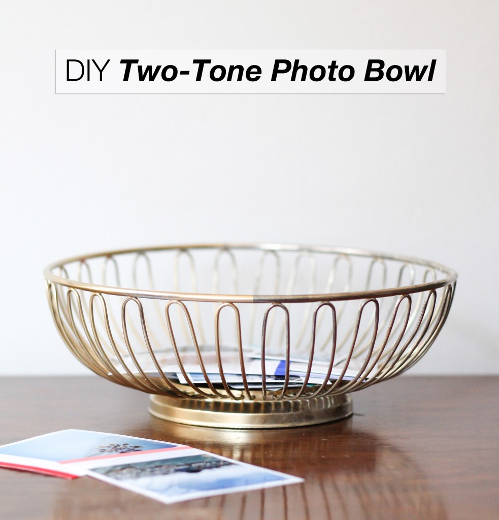 DIY Two-Tone Photo Bowl | The Crafted Life