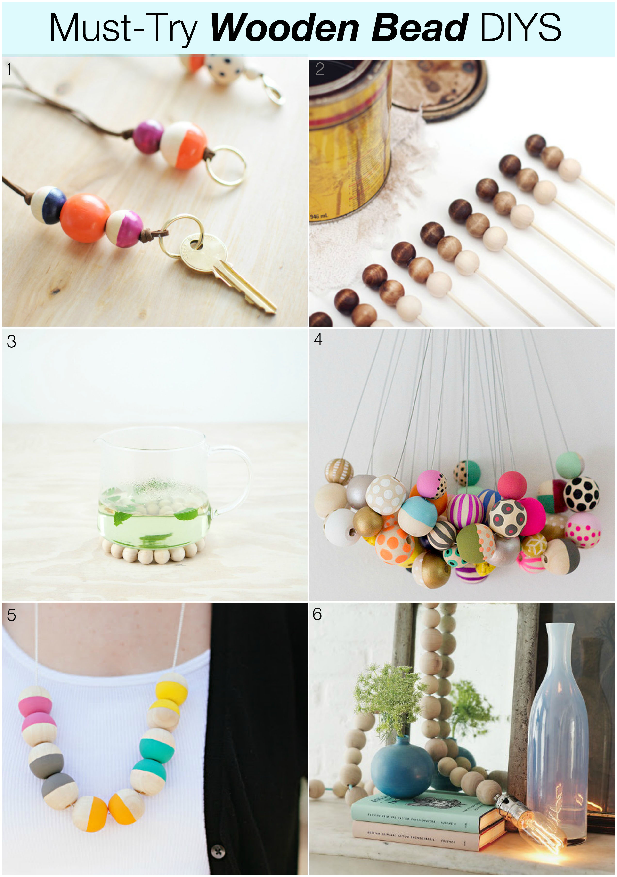 Inspiration of the Week: Wooden Beads - The Crafted Life