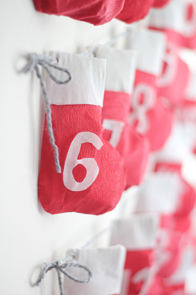 DIY Stocking Advent Calendar | The Crafted Life