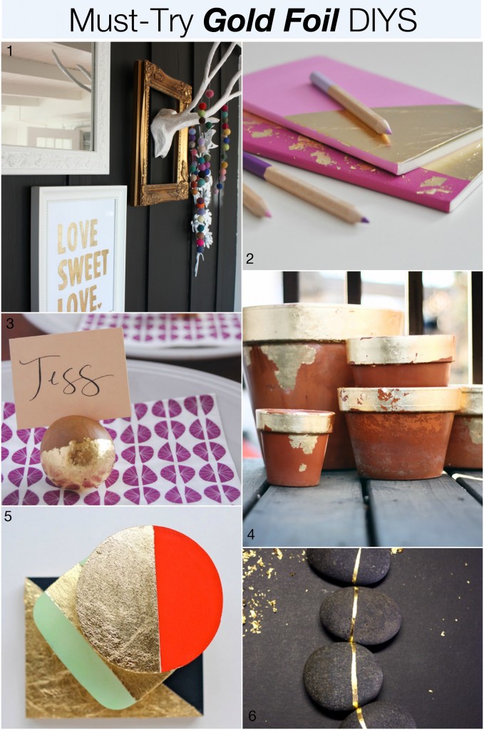 Must-Try Gold Foil DIYS | The Crafted Life