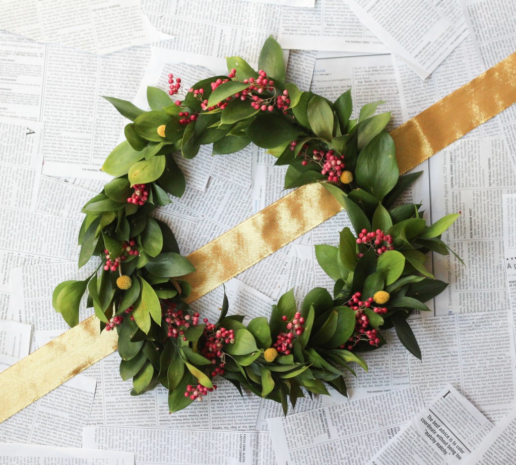 DIY Non-Traditional Holiday Wreath | The Crafted Life