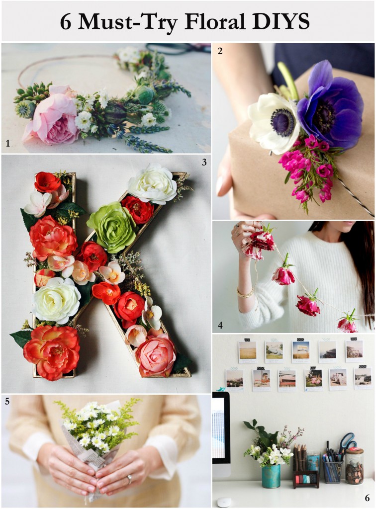 6 Must-Try Floral DIYS | The Crafted Life