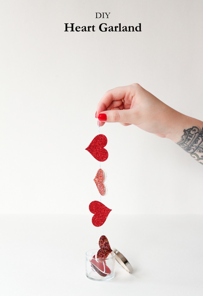 DIY Heart Garland | The Crafted Life