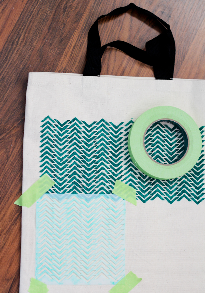 DIY Stenciled Tote | The Crafted Life