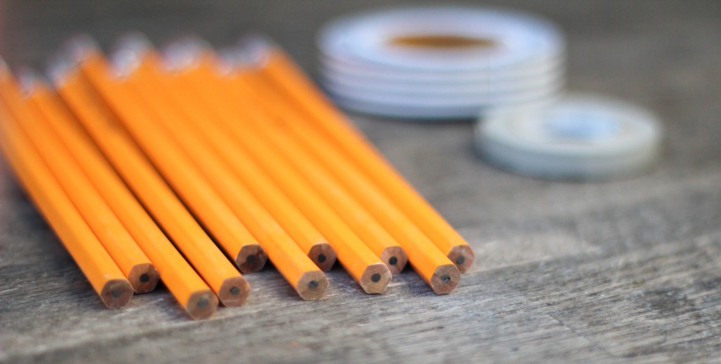 DIY Striped Pencils | The Crafted Life
