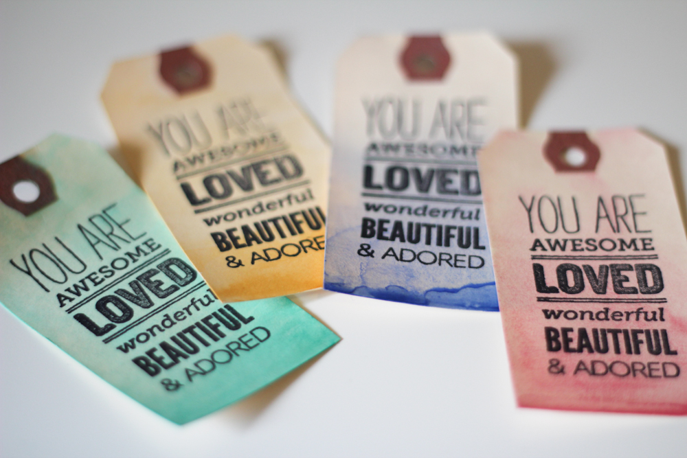DIY Watercolor Gift Tags | The Crafted Life