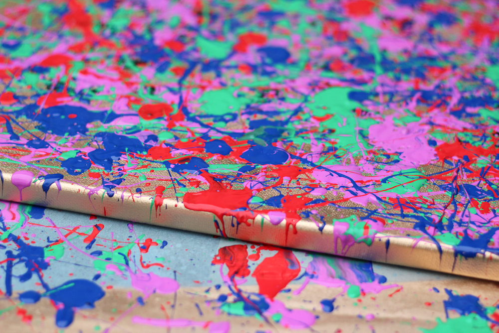 DIY Pollock Inspired Wall Art | The Crafted Life