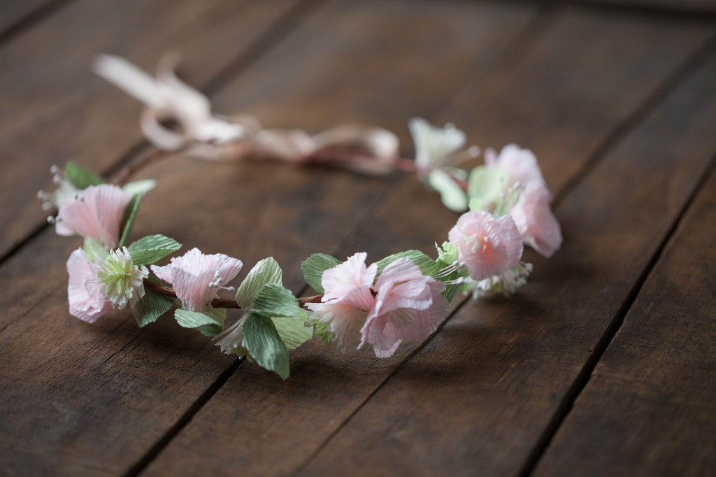 Learn how to make this crepe paper floral crown in Lia Griffith's Creativebug course. Click through for promo code! 