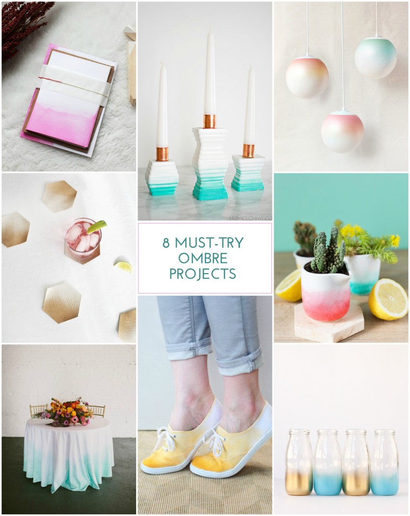 8 Must-Try Ombre Craft Projects