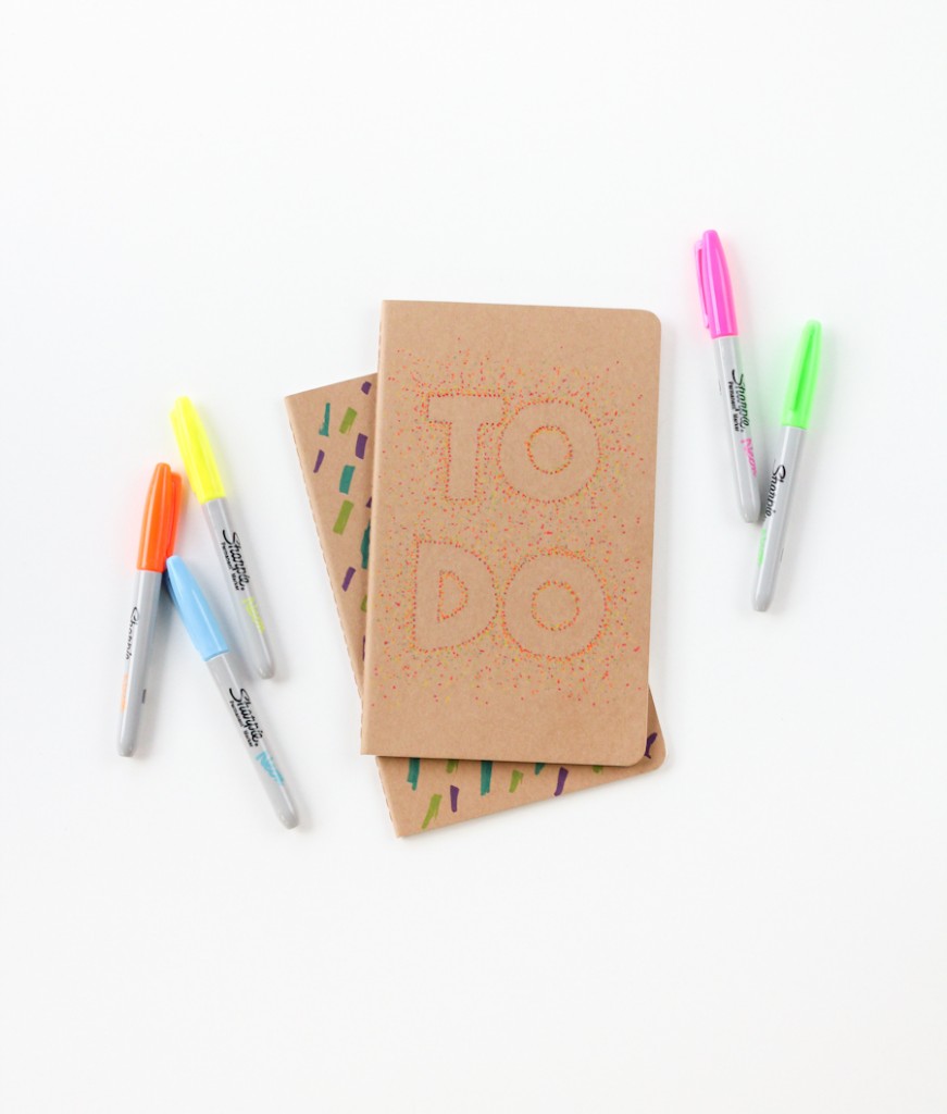 DIY Pointillism Notebook (click through for full tutorial!)