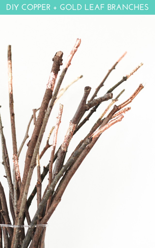 Copper + Gold Leaf Branches