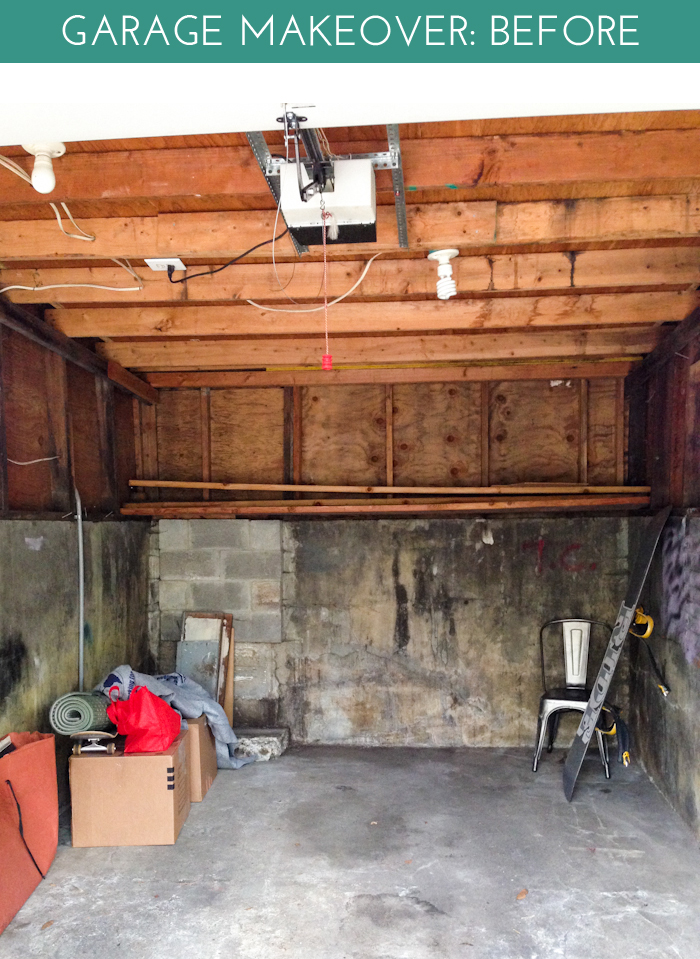 Garage Makeover Before The Crafted Life, Garage Remodel Before And After