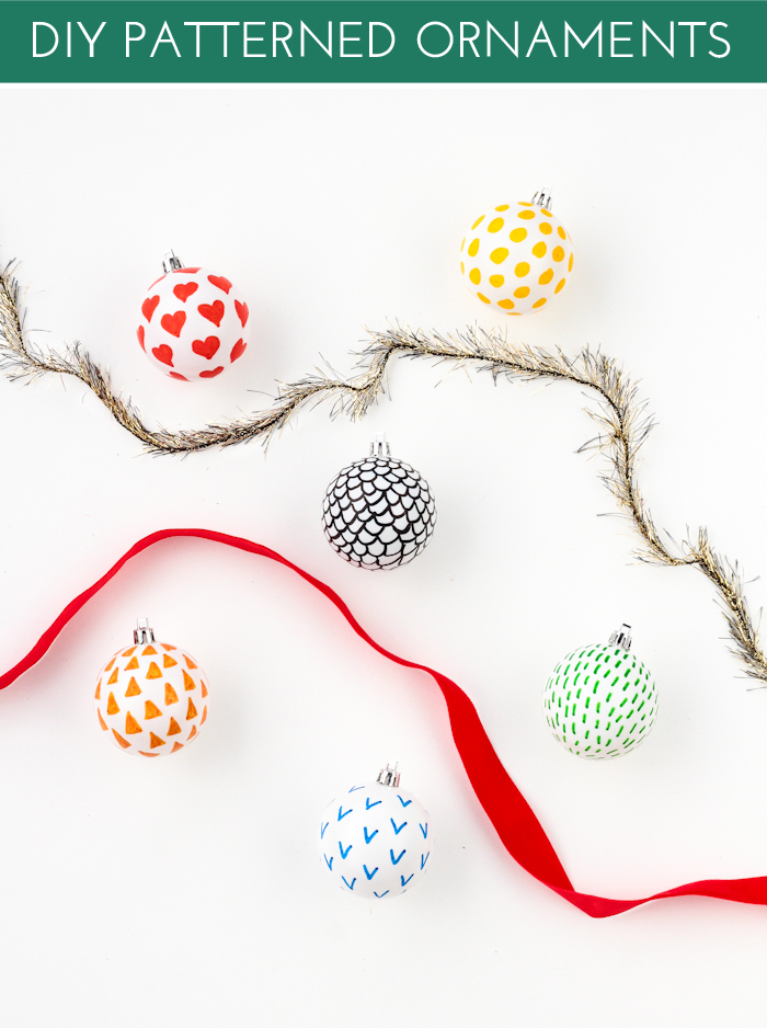 DIY Patterned Ornaments 6 Ways