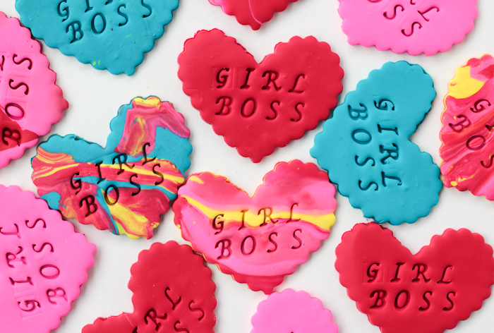 Galentine's Day DIY: Clay Girlboss Gift Tags