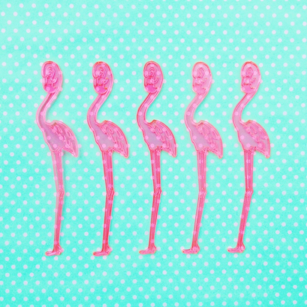 Flamingo Drink Stirrers // by The Crafted Life on Instagram