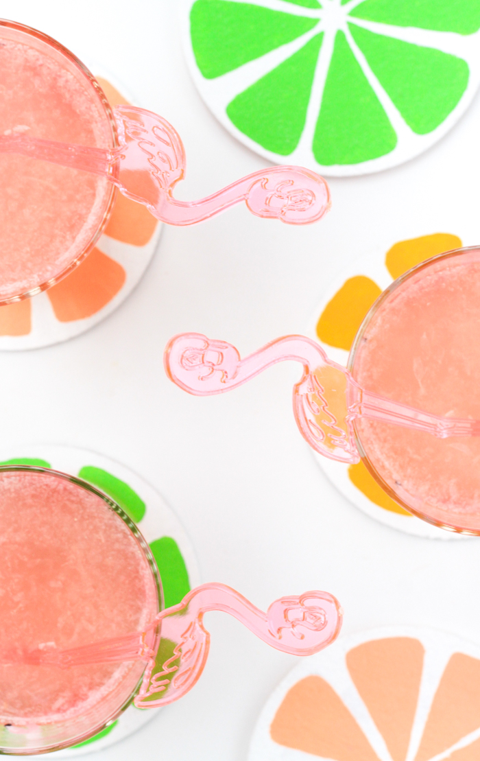 These DIY Fruit Slice Coasters are easy to make and perfect for summer BBQs. Click through for full tutorial!
