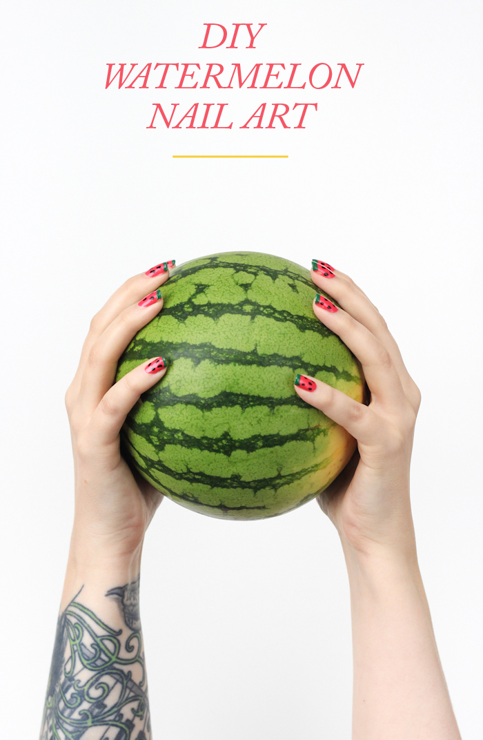 Get your nails ready for summer  with this watermelon nail art tutorial!