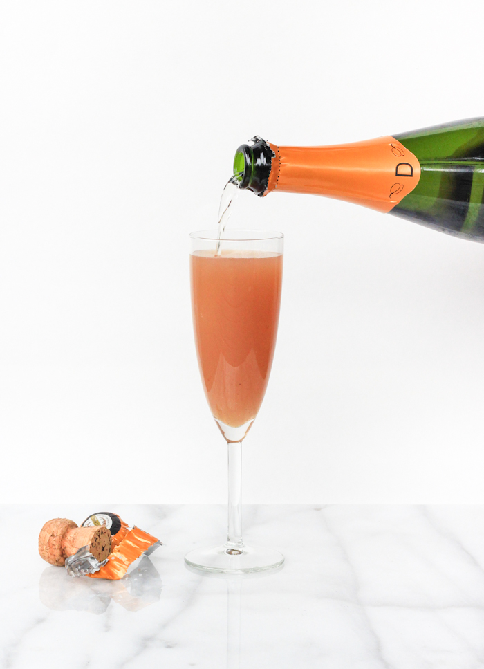 Pear & Berry Mimosa Recipe, perfect for weekend brunch!