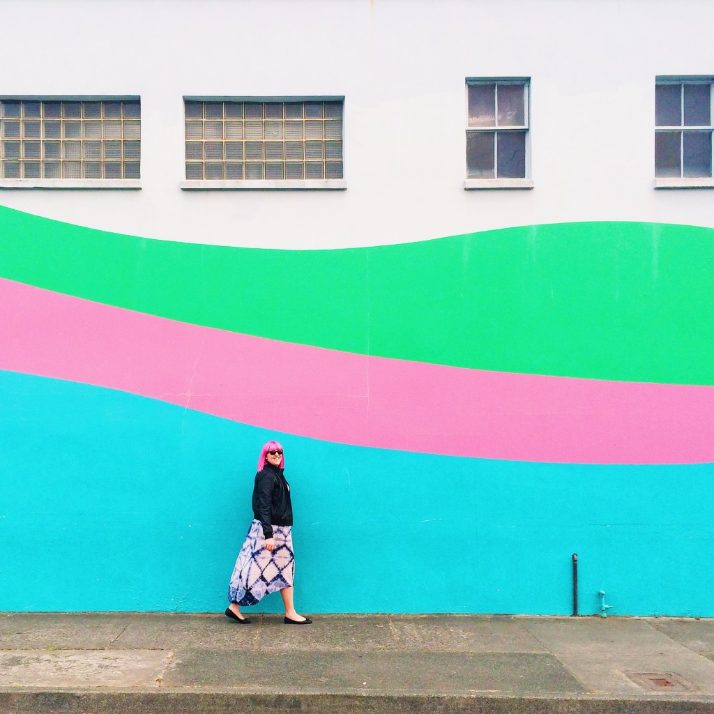 colorful wall// by @thecraftedlife on Instagram