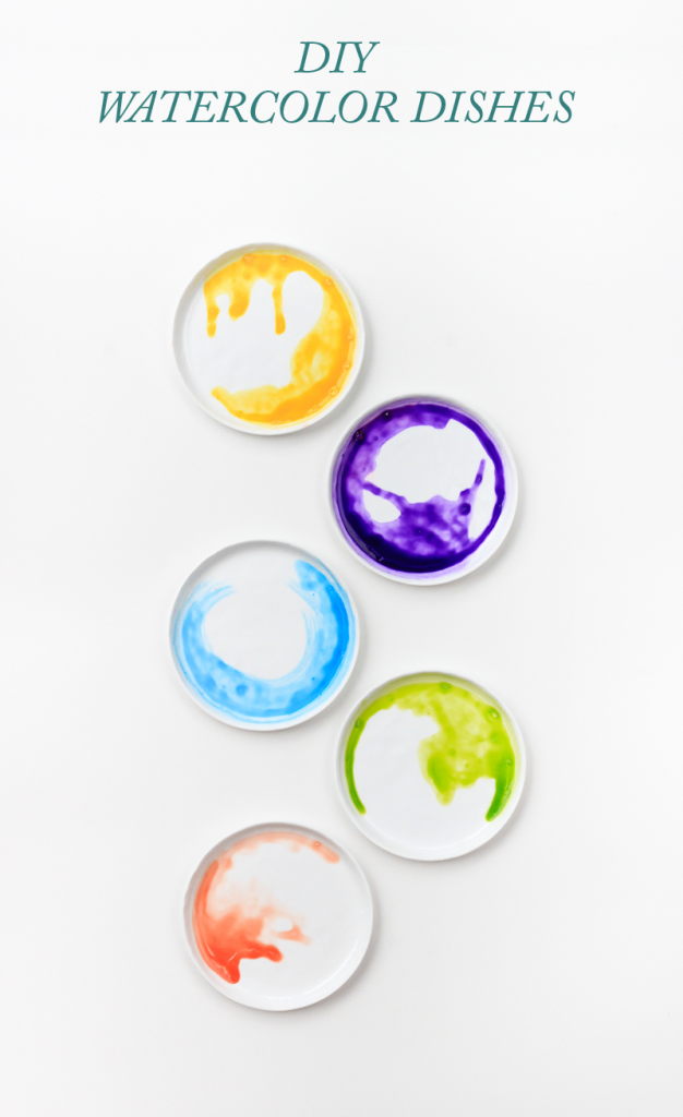Pinned It, Made It, Loved It: DIY Watercolor Dishes