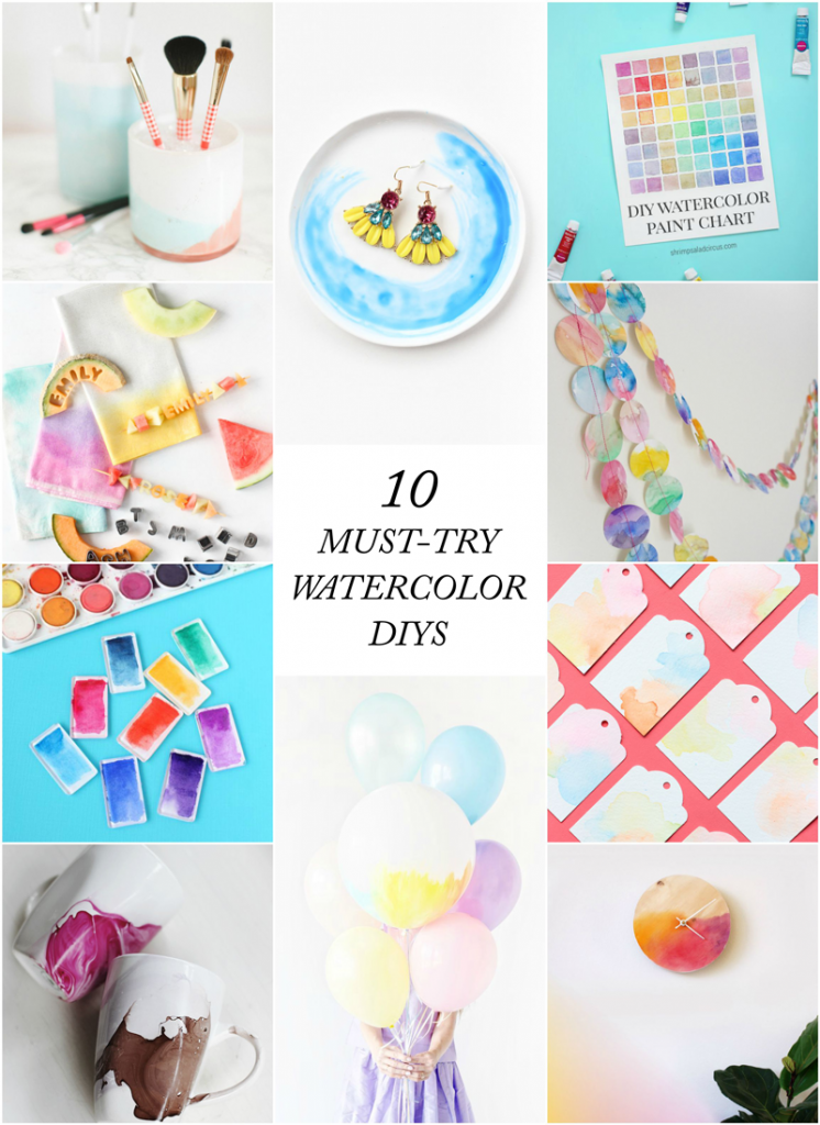 10 Must-Try Watercolor DIYS