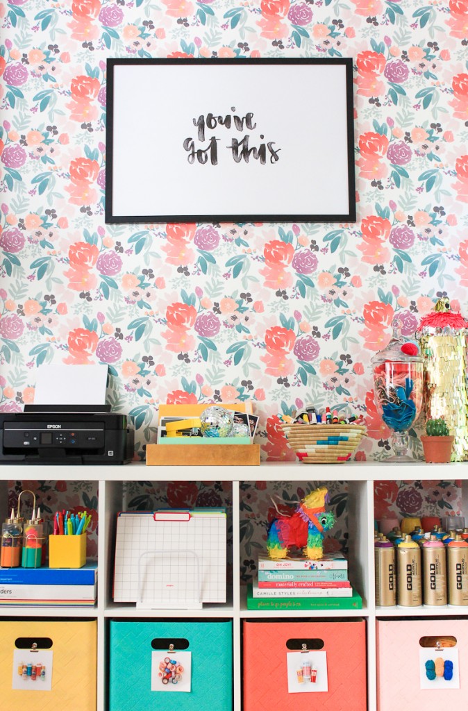 A tour of @thecraftedlife's home office + diy storage boxes
