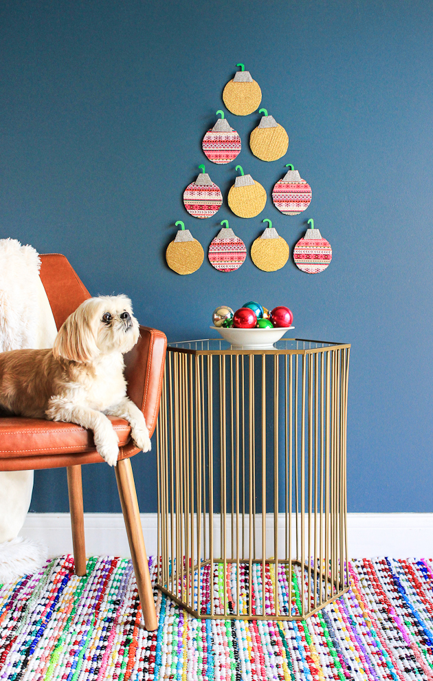 Add some holiday flair to your walls with this diy ornament confetti!