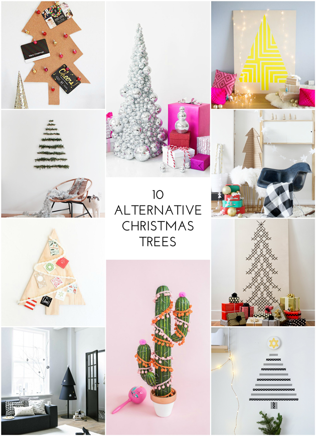 Why deal with the hassle of a real tree when you can make these 10 alternative diy ones?!