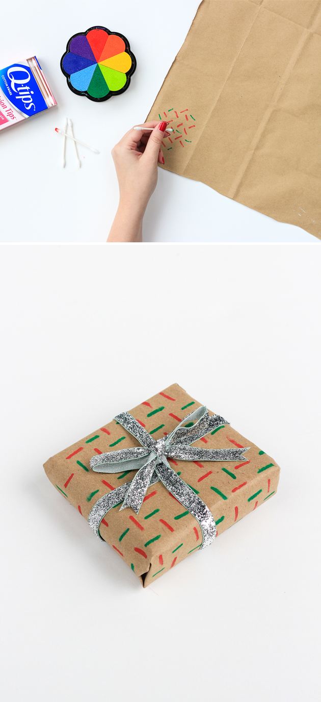3 Last Minute Gift Wrap DIYS (made from common household items!)