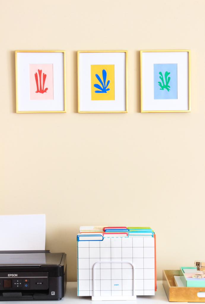 How to make Matisse inspired wall art for your home in 30 minutes!