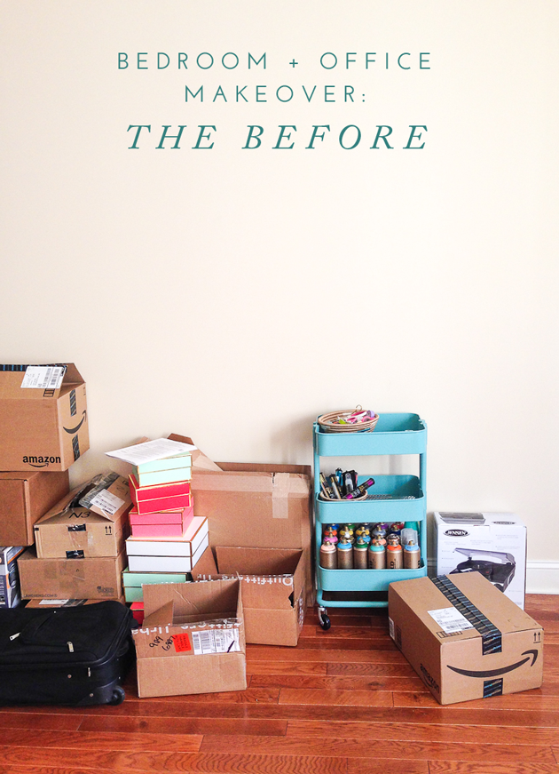 Bedroom + Office Makeover: The Before