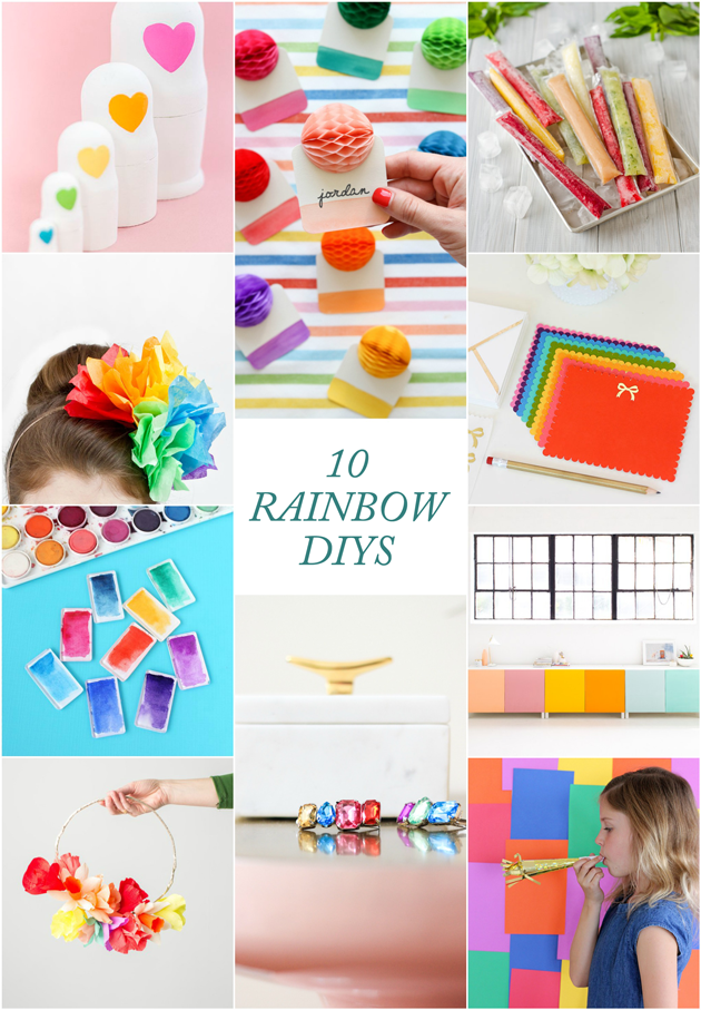 10 Rainbow DIYS for St.Patrick's Day