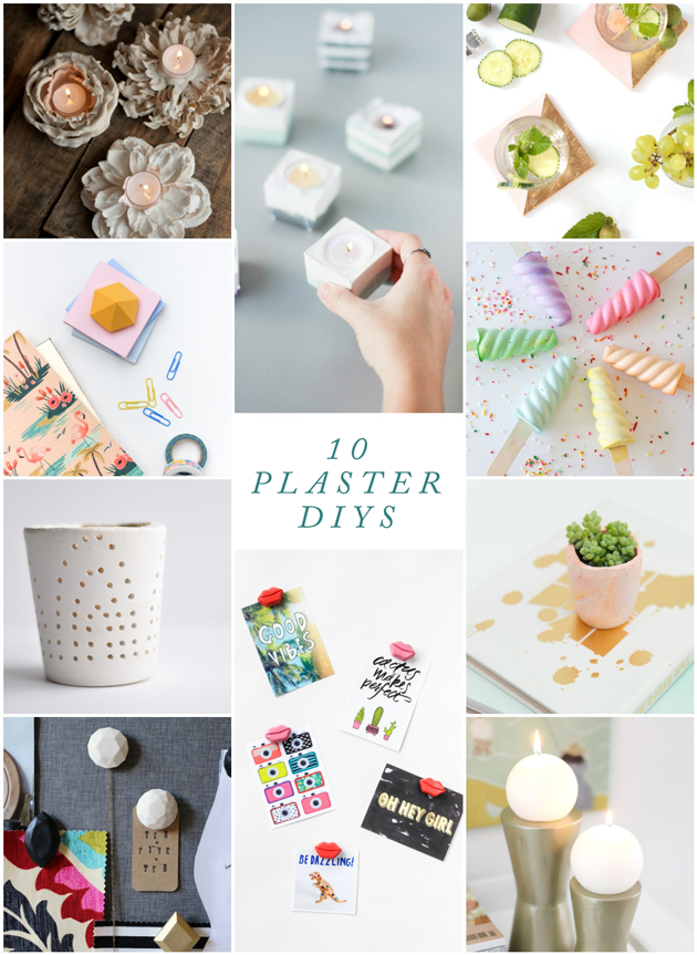 10 DIYS to Get you Started Working in Plaster