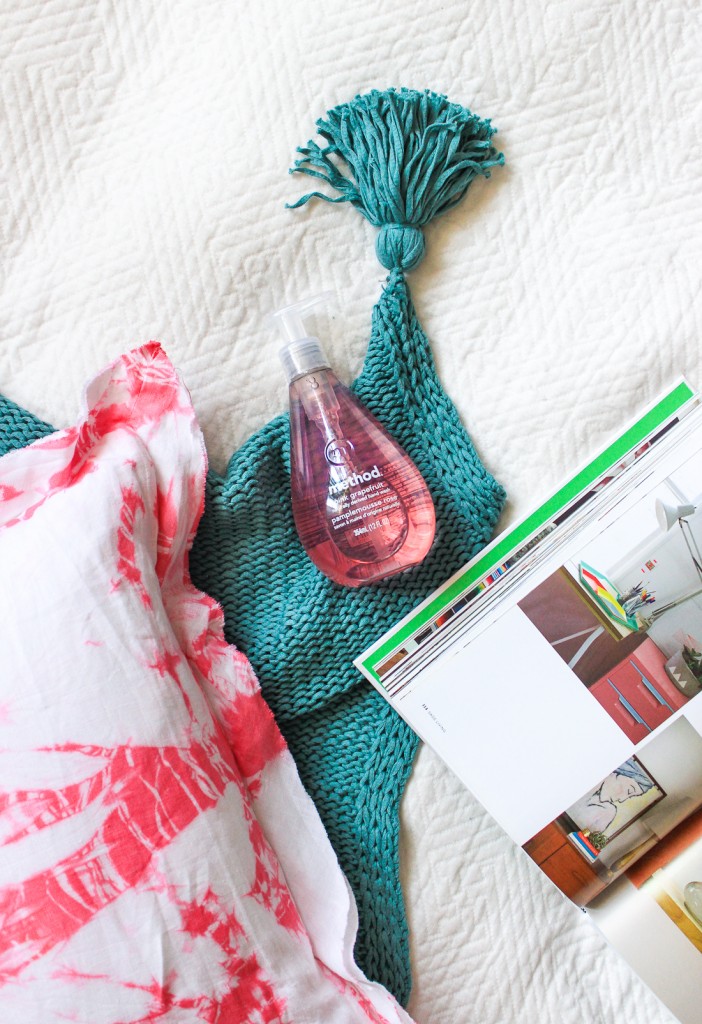 DIY Pink Shibori Pillow