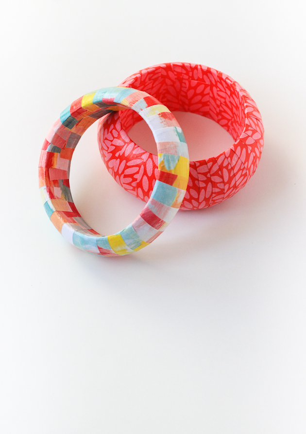 Learned to make these paper wrapped bangles in less than 30 minutes!