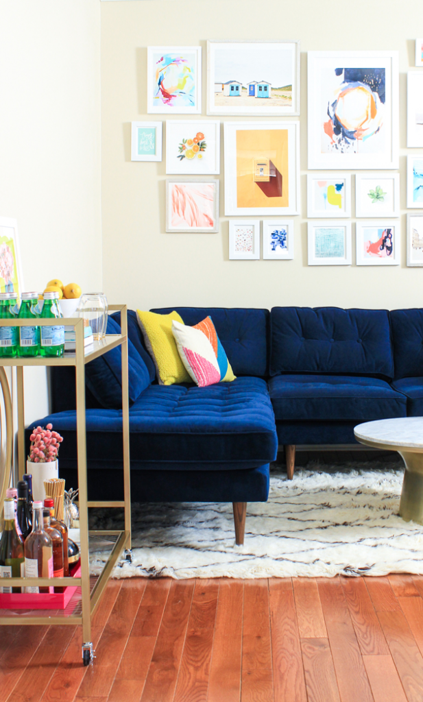 Rachel of The Crafted Life gives her living room a much needed colorful makeover!