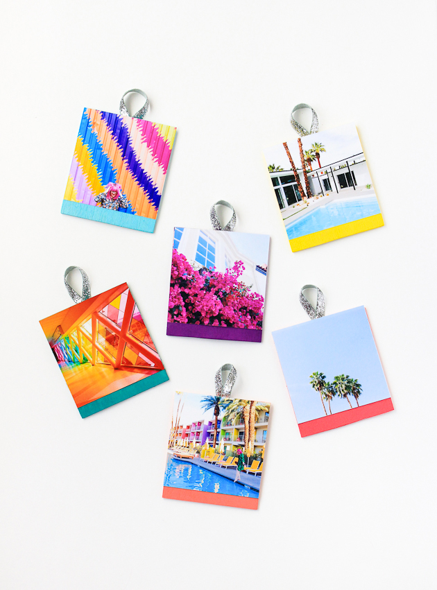 Learn how to make these DIY Photo Ornaments for your Christmas tree in only a half hour!