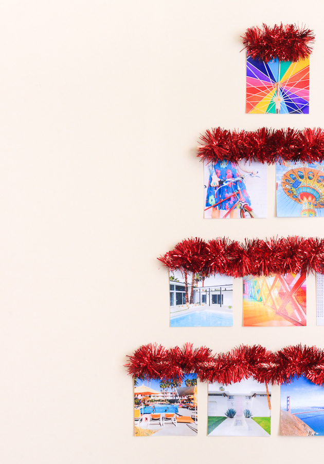 DIY Photo Wall Tree-- perfect for small spaces!