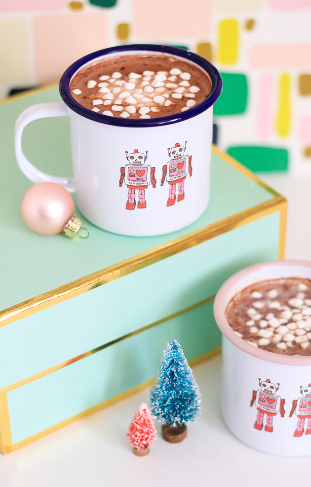 Make these DIY Temporary Tattoo Mugs in less than 10 minutes!
