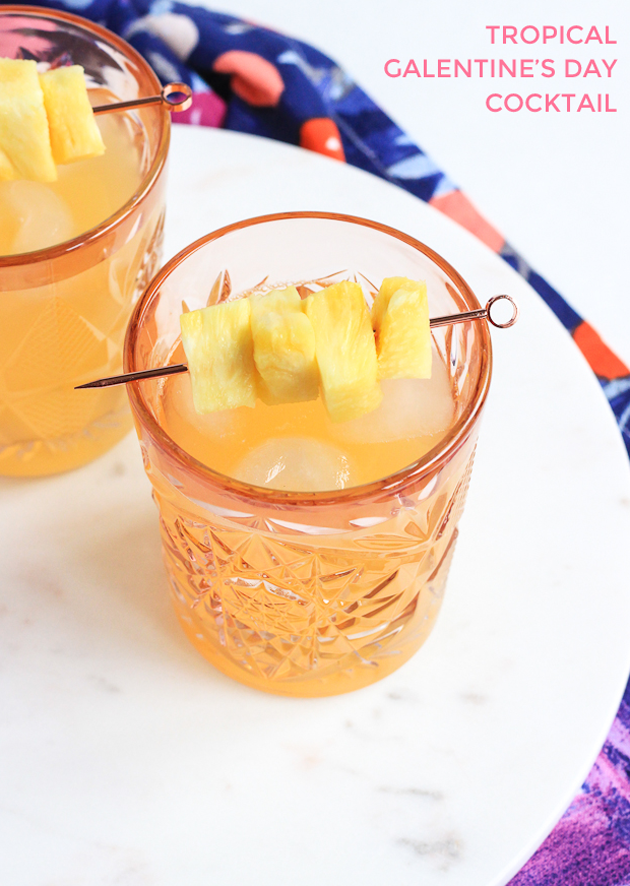Tropical Galentine's Day Cocktail