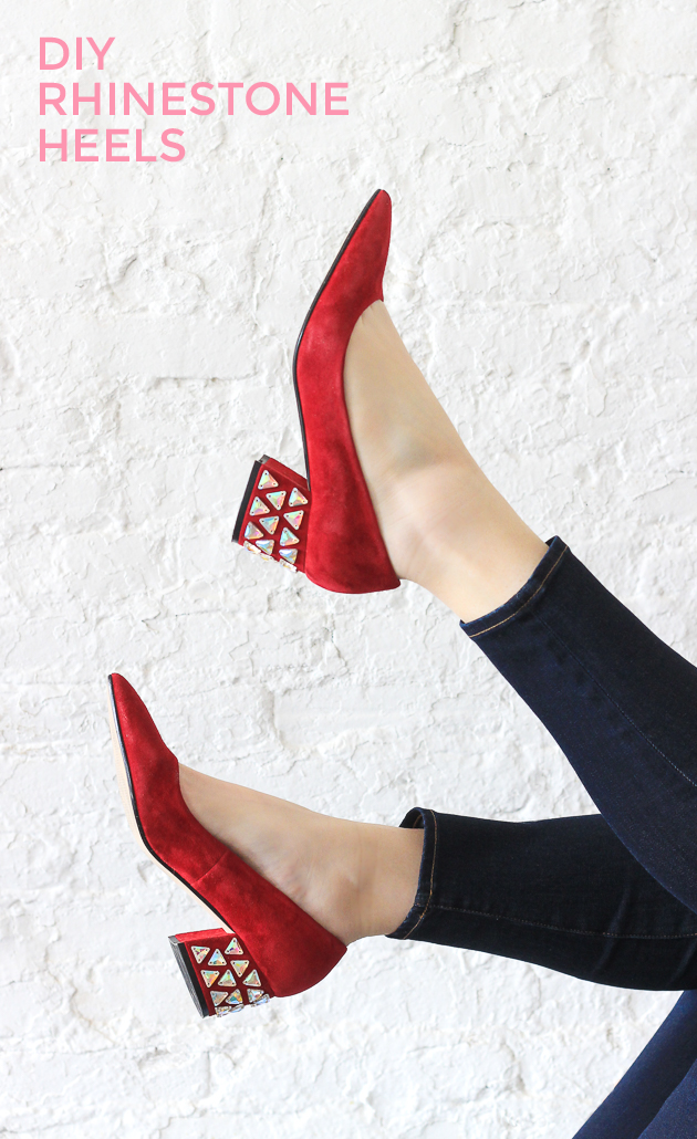 Jazz up your heels with rhinestones in 30 minutes!